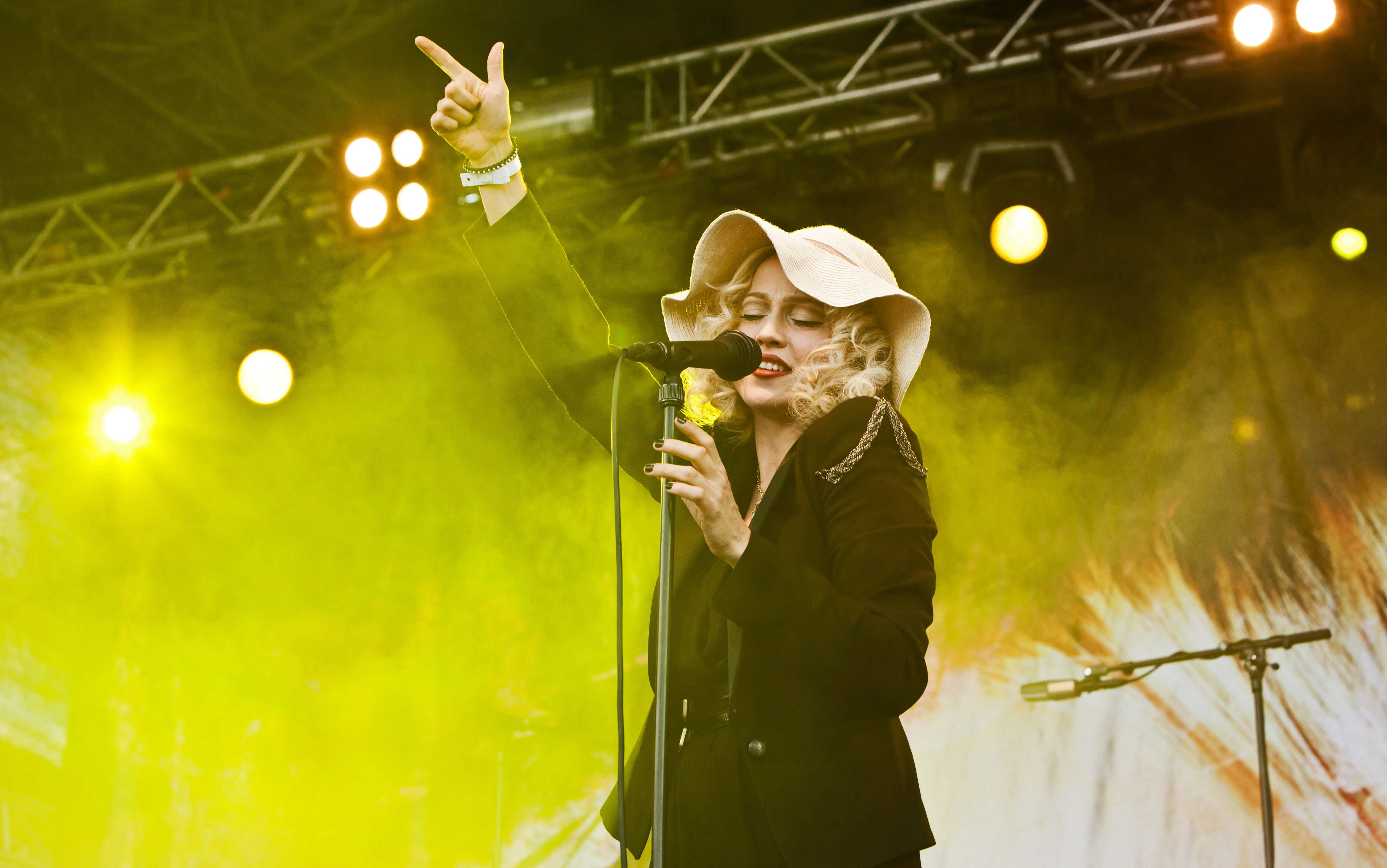 Finnish artist Chisu performing at Tammerfest on July 14th 2012